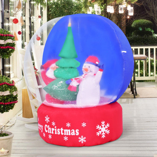Costway 4' Inflatable Globe Christmas Sparkle Light Decor