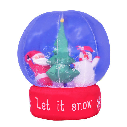 Costway 4' Inflatable Globe Christmas Sparkle Light Decor
