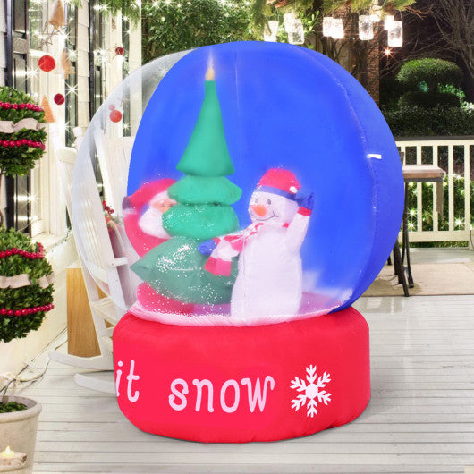 Costway 4' Inflatable Globe Christmas Sparkle Light Decor