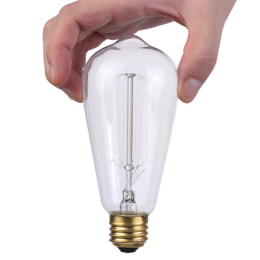 Costway 4 Pack 110 V 60 W Squirrel Cage Filament Light Bulb