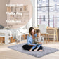 Costway 4' x 6' Light Gray Modern Soft Shag Rug with Non-slip Grip Dots