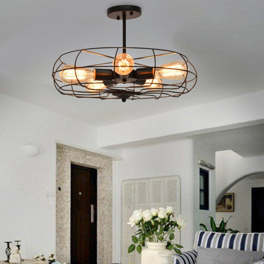 Costway 5-Light Vintage Metal Hanging Ceiling Light