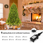 Costway 5' Premium Hinged Artificial Fir Christmas Tree with LED Lights