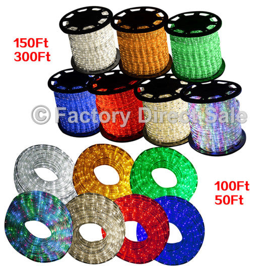 Costway 50' Cool White Decorative LED Rope Light