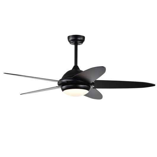 Costway 52" Black Ceiling Fan with Lights and 3 Lighting Colors