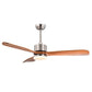 Costway 52" Silver Reversible Ceiling Fan with LED Light and Adjustable Temperature