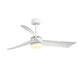 Costway 52" White Reversible Ceiling Fan with Light