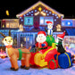Costway 6' Long Christmas Inflatable Decoration with Built-in LED Lights and Waterproof Blower