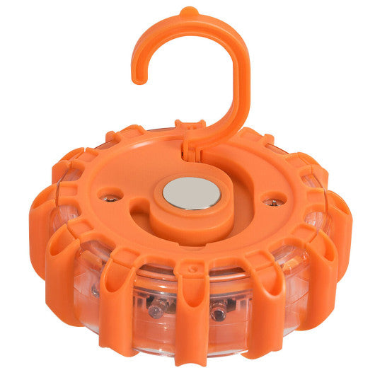 Costway 6 Pack LED Road Flares Emergency Roadside Disc Safety Light
