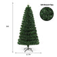 Costway 6' Pre-Lit Fiber Optic Artificial Christmas Tree with LED Lights and Stand
