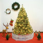 Costway 6' Pre-Lit PVC Artificial Carolina Pine Tree with LED Lights