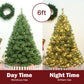 Costway 6' Pre-Lit PVC Artificial Carolina Pine Tree with LED Lights