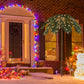 Costway 6' Pre-Lit Xmas Palm Artificial Tree with 250 Warm White LED Lights