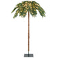 Costway 6' Pre-Lit Xmas Palm Artificial Tree with 250 Warm White LED Lights