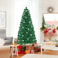 Costway 6' Prelit Fiber Optic Christmas Tree with Warm White Lights