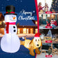 Costway 6' Tall Inflatable Snowman and Dog Set Christmas Decoration with LED Lights