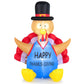 Costway 6' Thanksgiving Inflatable Turkey Harvest Day Decoration with Lights for Lawn