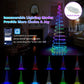 Costway 6' White Light Up Spiral Christmas Tree with Tree Top Star