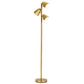 Costway 64" Golden 3-Light LED Floor Lamp Reading Light for Living Room Bedroom