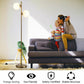 Costway 65" Golden LED Floor Lamp with 2 Light Bulbs and Foot Switch