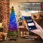 Costway 6.2' Green Pop-up Lighted Christmas Tree with 282 RGB LED Lights
