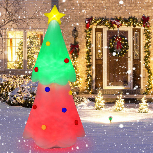 Costway 6.2' Inflatable Christmas Tree with Topper Star and Lights