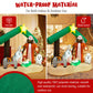 Costway 6.7' Christmas Inflatable Nativity Scene with LED Lights