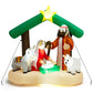 Costway 6.7' Christmas Inflatable Nativity Scene with LED Lights