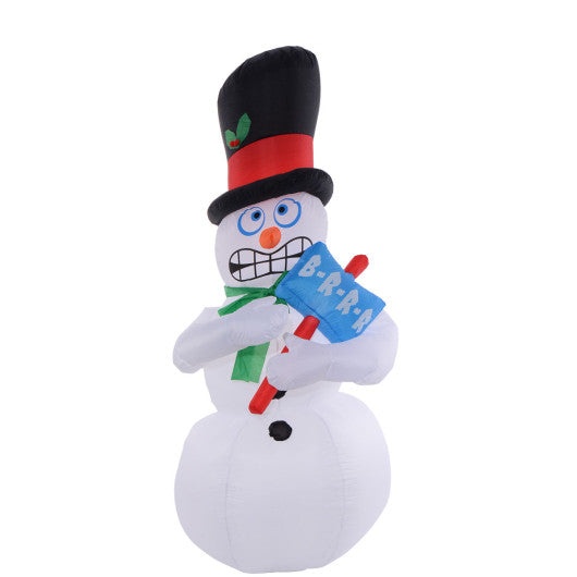 Costway 7' Air-blown Inflatable Christmas Snowman Gemmy Lighted Decoration
