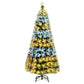 Costway 7' Double-color Lights Fiber Optic Christmas Tree