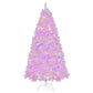 Costway 7' Flocked Artificial Christmas Tree with 500 LED Lights and 1200 Branches