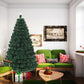 Costway 7' Multicolor Artificial Christmas Tree with LED Light and Metal Stand