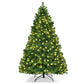 Costway 7' PVC Artificial Christmas Tree with LED Lights