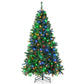 Costway 7' Pre-Lit Hinged Christmas Tree with 350 Multi-Color Lights