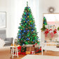 Costway 7' Pre-Lit Hinged Christmas Tree with 350 Multi-Color Lights