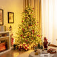 Costway 7' Pre-lit Christmas Tree with 280 Warm White LED Lights and 8 Lighting Modes