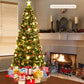Costway 7' Prelit Fiber Optic Christmas Tree with Warm White Lights
