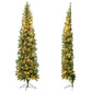 Costway 7' Prelit Half-Shape Christmas Tree with 150 Lights