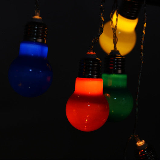 Costway 7 ft. 10 LED Christmas LED String Ball Lights Christmas Wedding Party Garden Decor Lamp