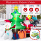 Costway 7.2' Inflatable Lighted Christmas Decoration Tree with Santa Claus