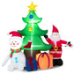 Costway 7.2' Inflatable Lighted Christmas Decoration Tree with Santa Claus