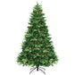 Costway 7.5 ft Artificial Christmas Tree with LED Lights and Pine Cones