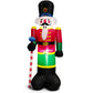 Costway 8' Inflatable Nutcracker Soldier with 2 Built-in LED Lights