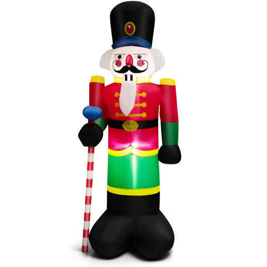 Costway 8' Inflatable Nutcracker Soldier with 2 Built-in LED Lights