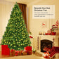 Costway 8' PVC Artificial Christmas Tree with LED Lights