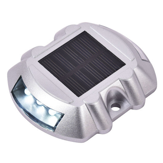 Costway 8 Pack Road Driveway Pathway Ground Solar Power LED Lights