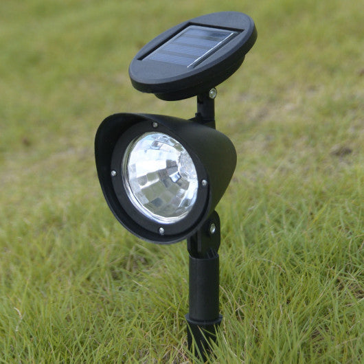 Costway 8 pcs. 4-LED Solar Spot Light Outdoor Garden Lawn Landscape LED Spotlight Path Lamp