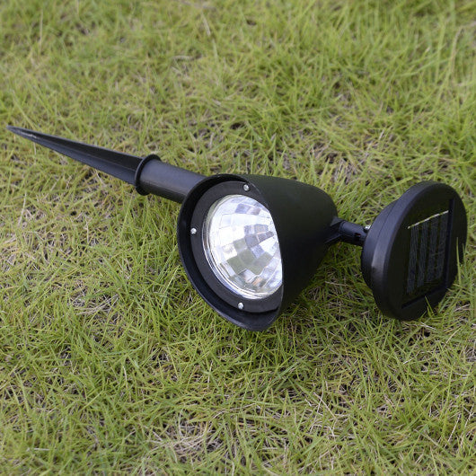 Costway 8 pcs. 4-LED Solar Spot Light Outdoor Garden Lawn Landscape LED Spotlight Path Lamp
