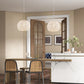 Costway Beige Round Farmhouse Rattan Pendant Lights with Adjustable Hanging Rope