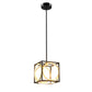 Costway Black Modern LED Pendant Light with 42 Inches Adjustable Suspender